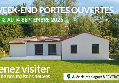 Maison neuve à Feytiat avec terrasse pour des portes ouvertes
