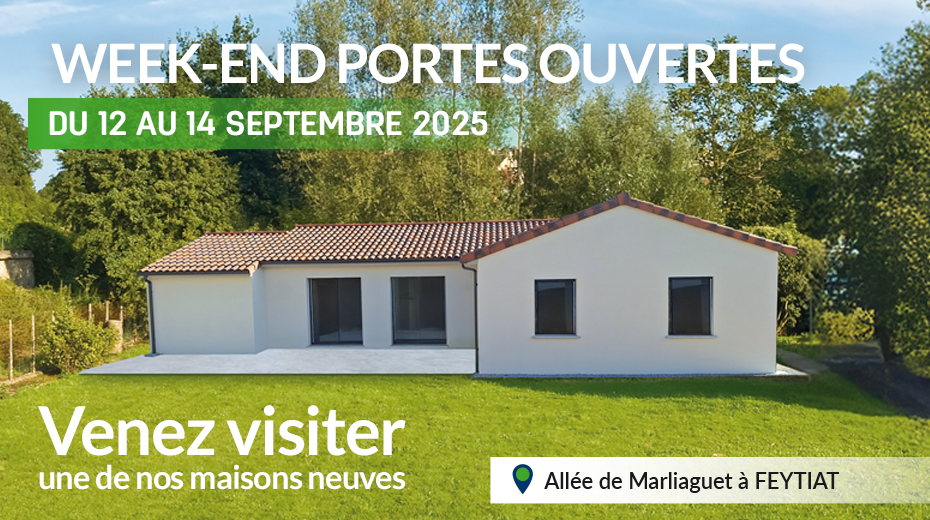 Maison neuve à Feytiat avec terrasse pour des portes ouvertes