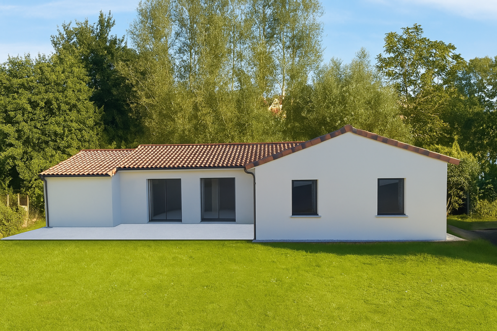 Construction d'une maison neuve à Feytiat avec jardin