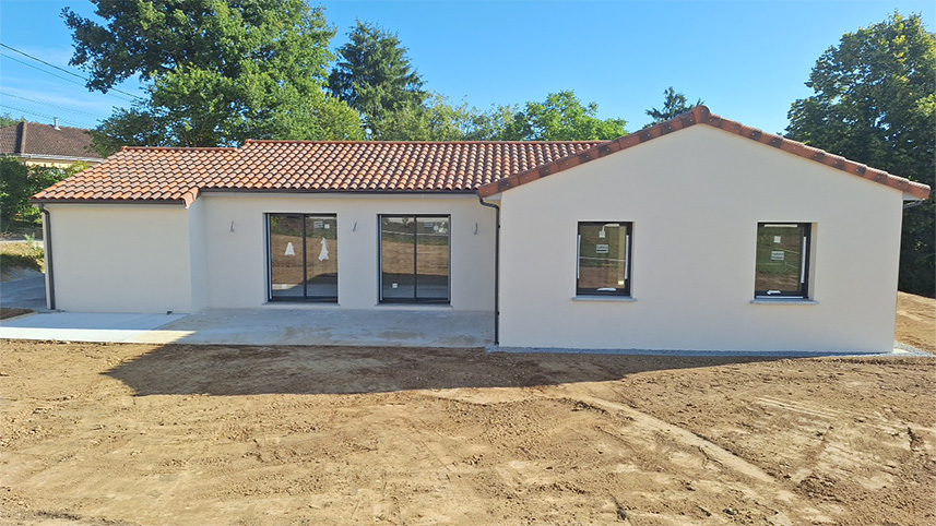 Construction d'une maison neuve à Feytiat avec terrasse
