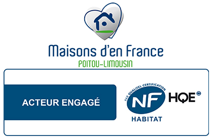 Logos Maisons d'en France et NF Habitat HQE