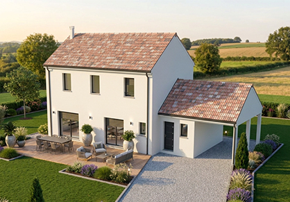 Maison à étage avec carport et terrasse à Guéret dans la Creuse
